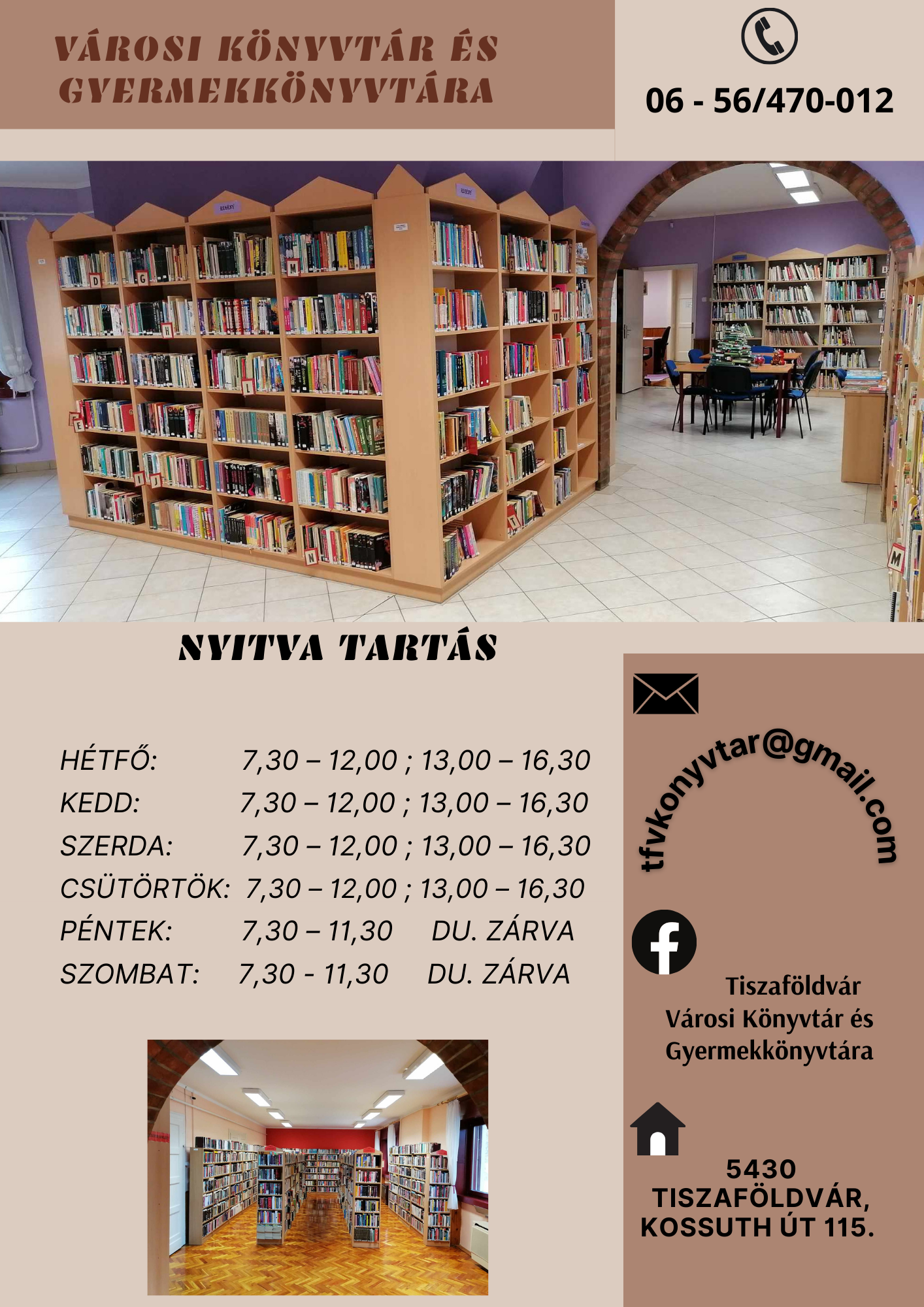 Könyvtár elérhetőség